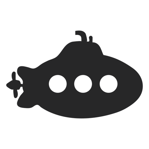 Simple submarine vector PNG Design