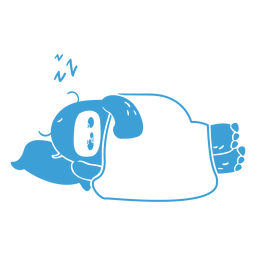 Yeti fofo dormindo Desenho PNG