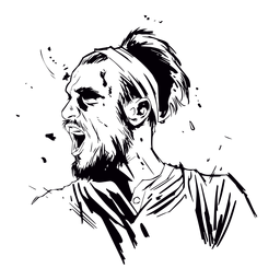 Jugador de fútbol dibujado Diseño PNG