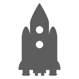 Spaceship silhouette awesome PNG Design
