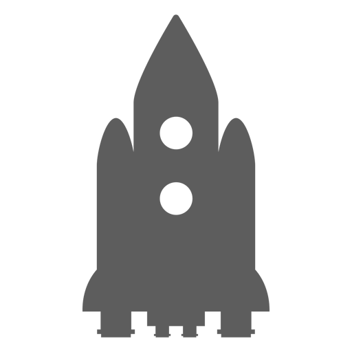 Spaceship silhouette awesome PNG Design