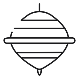 Spinning top toy icon PNG Design
