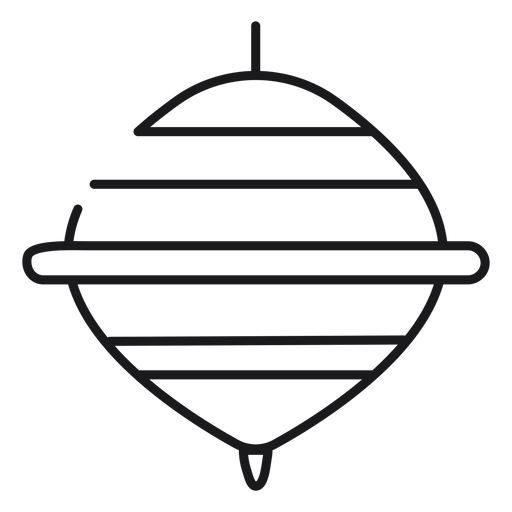 Spinning top toy icon
