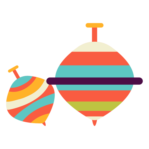 Spinning tops flat Desenho PNG