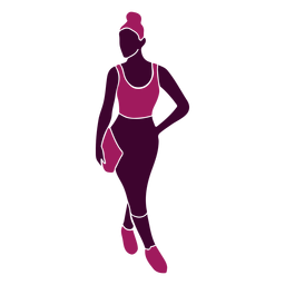Mujer sexy de pie Diseño PNG