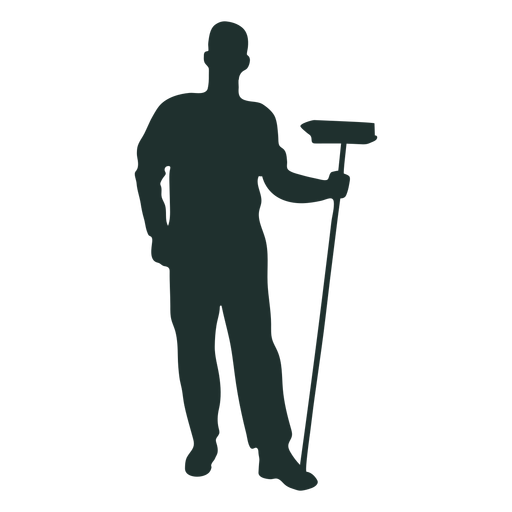 Standing sweeper vector