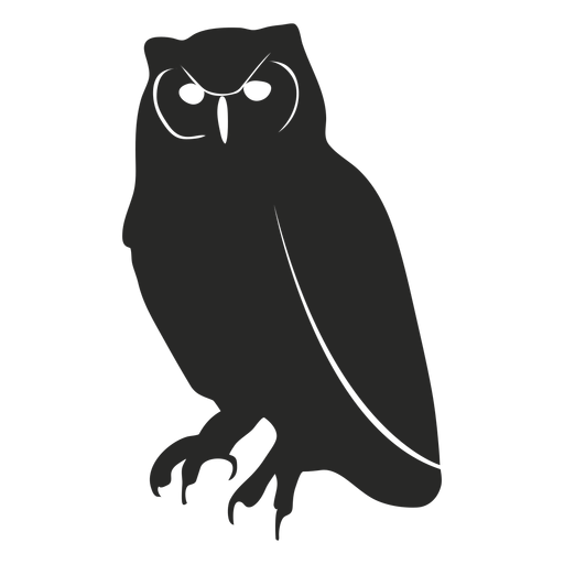 Staring owl vector - Transparent PNG & SVG vector file