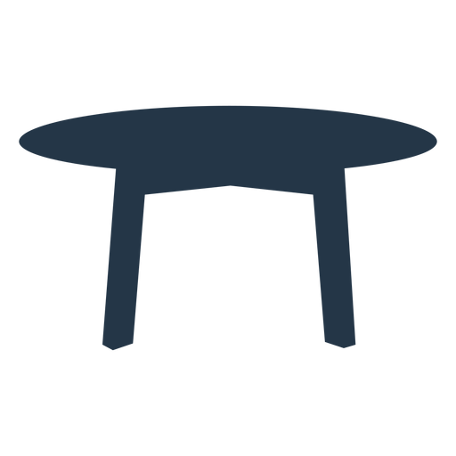 Mesa silueta simple Diseño PNG