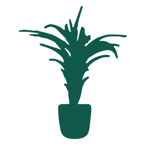 Hohe Pflanzensilhouette PNG-Design
