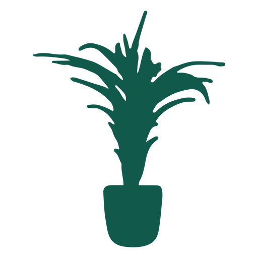 Silhueta de planta alta Desenho PNG