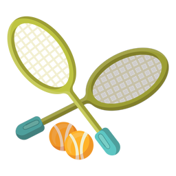 Tennis racket and balls Transparent PNG