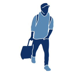 Silhueta de carrinho turístico Desenho PNG