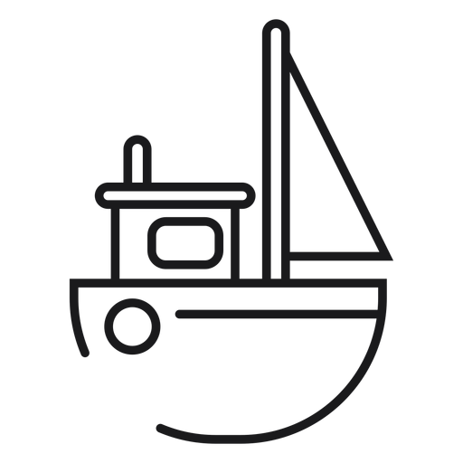 Toy boat icon PNG Design
