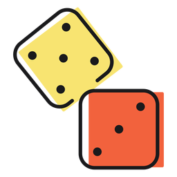 Dice with map - Transparent PNG & SVG vector file