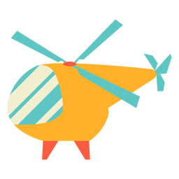 Toy helicopter flat PNG Design