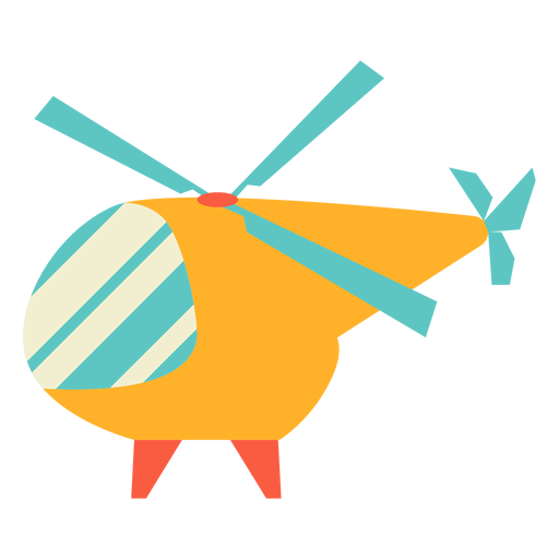 Toy helicopter flat PNG Design