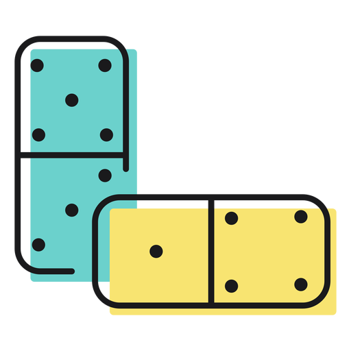 Toy icon domino PNG Design