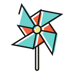 Catavento de ícone de brinquedo Desenho PNG