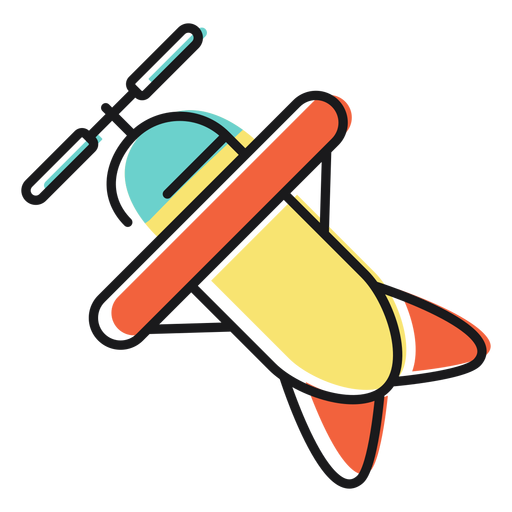Toy icon plane PNG Design