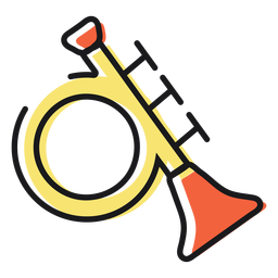 Toy icon trumpet PNG Design