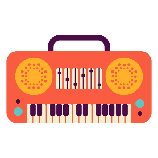 Toy piano flat PNG Design
