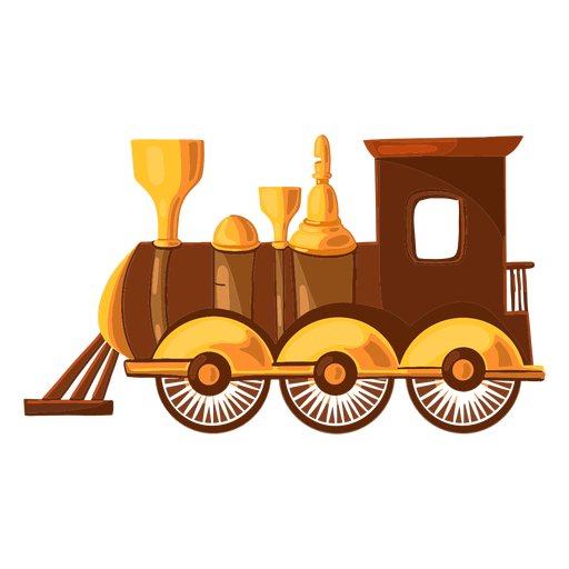 Toy train illustration PNG Design