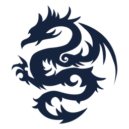 Desenho de dragão tribal