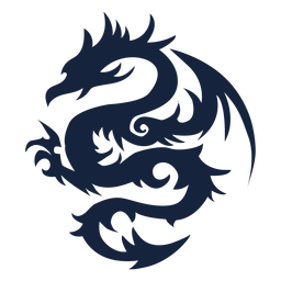 Diseño de dragón tribal Diseño PNG