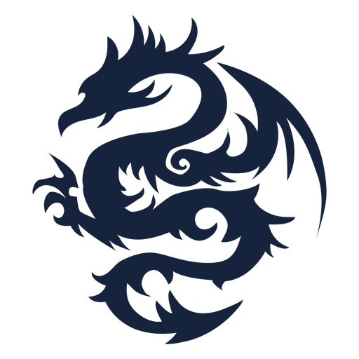 Tribal dragon design PNG Design