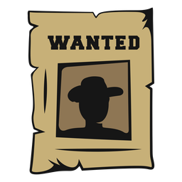 Gesuchter Cowboy Vintage PNG-Design