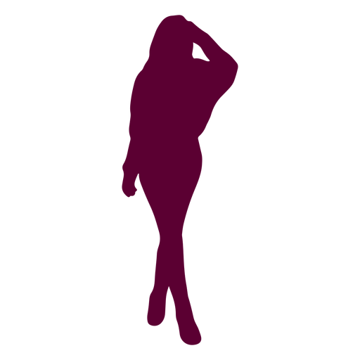 Woman pose silhouette PNG Design