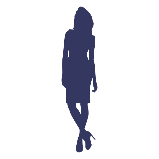Woman wearing heels silhouette Transparent PNG & SVG vector file