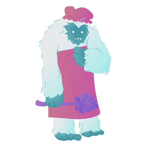 Tiempo de ducha yeti Diseño PNG