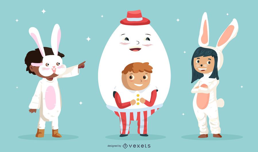 Easter Day Kids Character Pack Easter Day Kids Character Pack