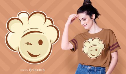 Diseño de camiseta sonriente de palomitas de maíz Diseño de camiseta sonriente de palomitas de maíz