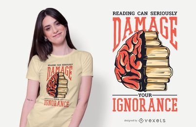 Reading Books Quote T-shirt Design