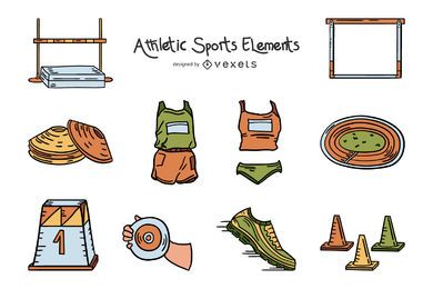 Athletic Elements Illustration Pack Athletic Elements Illustration Pack