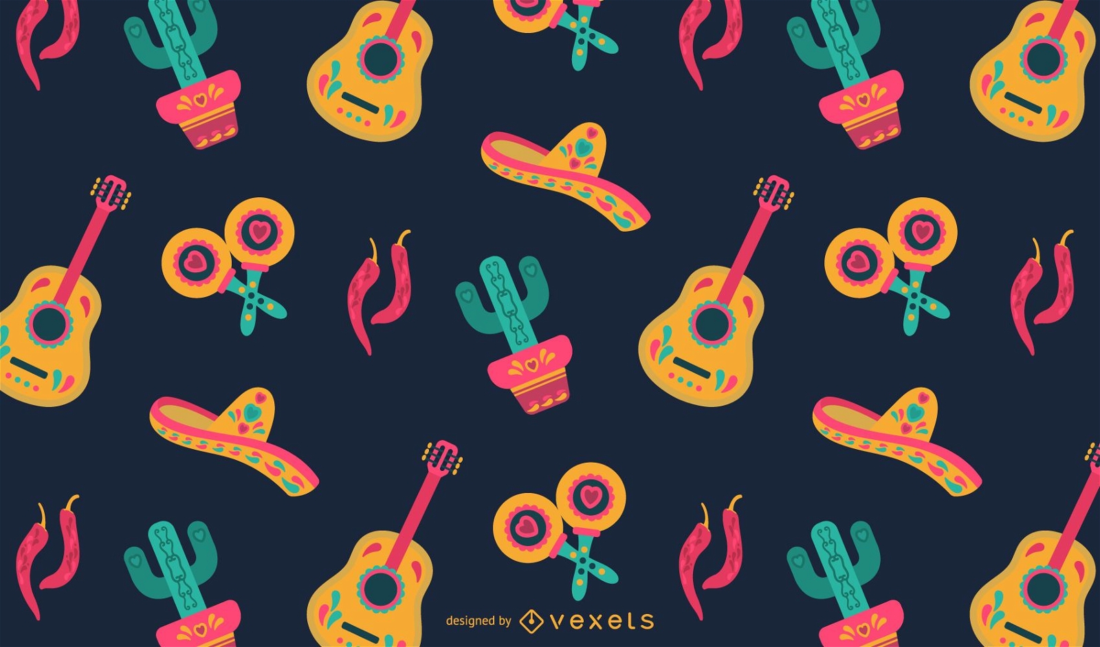 Mexican flat pattern design