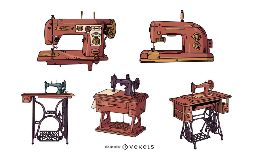 Vintage sewing machines set Vintage sewing machines set