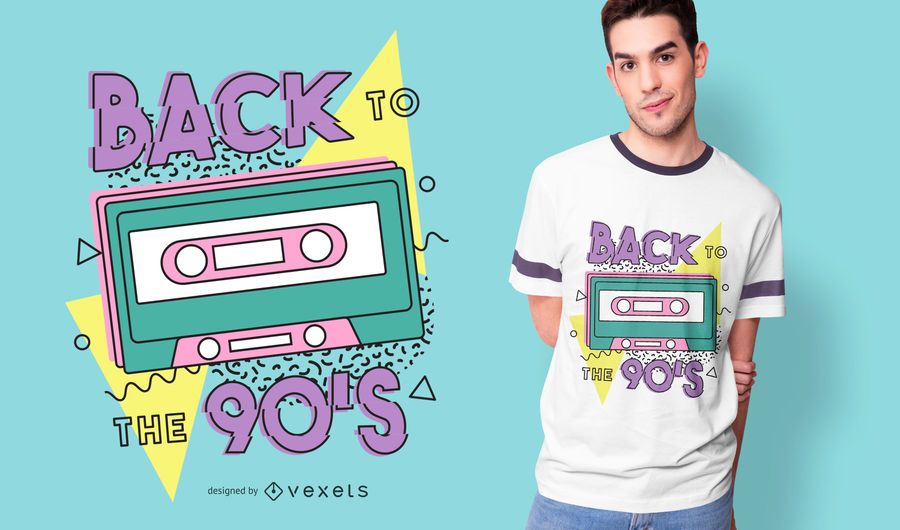 Back To The 90s Retro T-shirt Design Back To The 90s Retro T-shirt Design