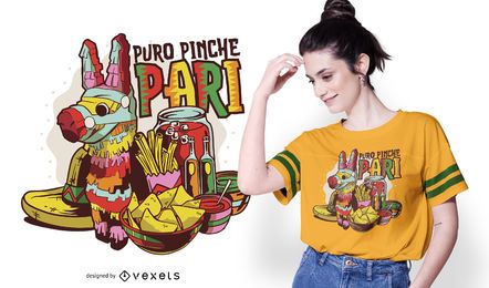 Mexican party t-shirt design Mexican party t-shirt design