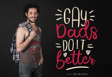 Design de t-shirt de pais gay Design de t-shirt de pais gay