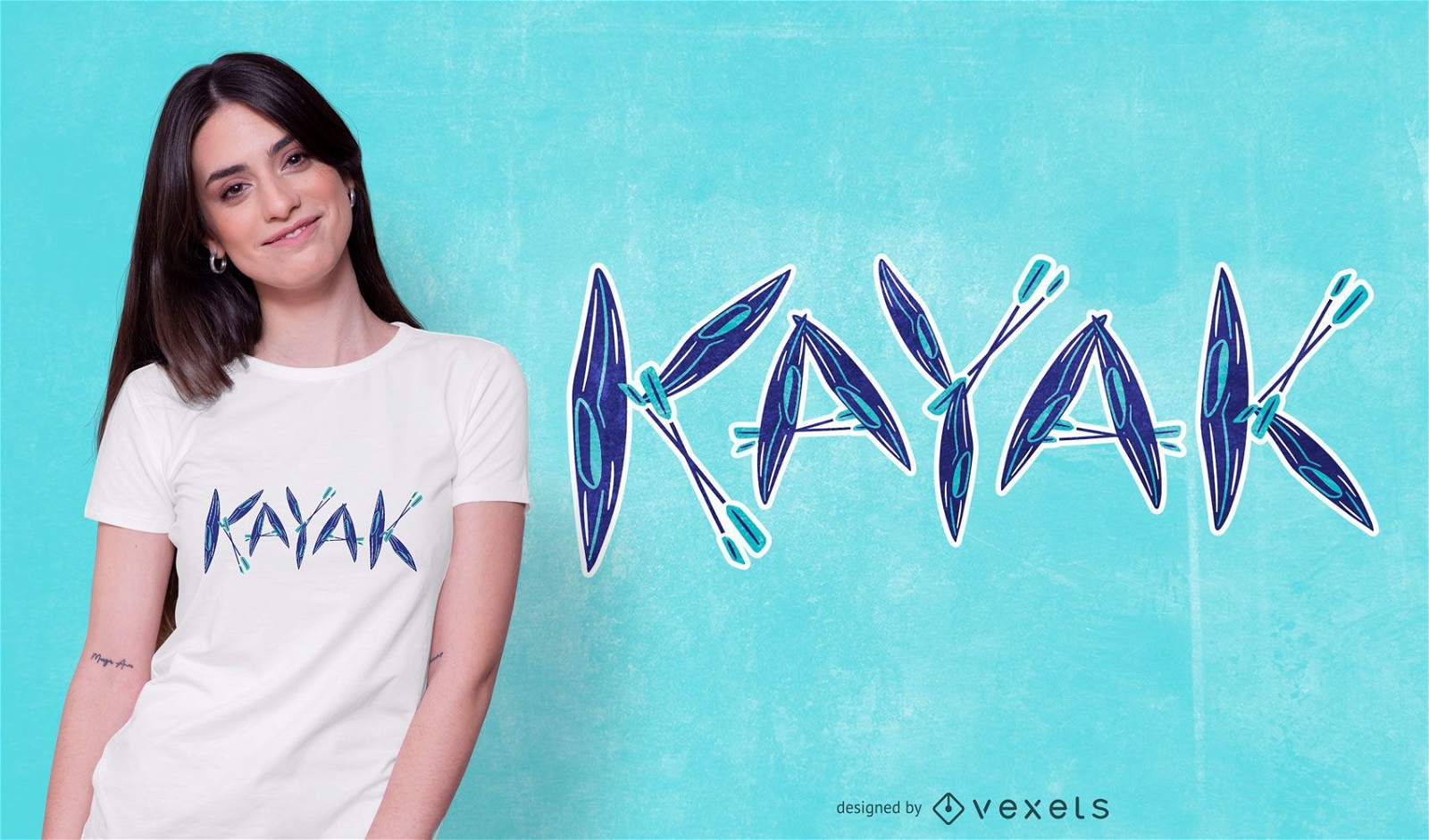 Kayak t-shirt design