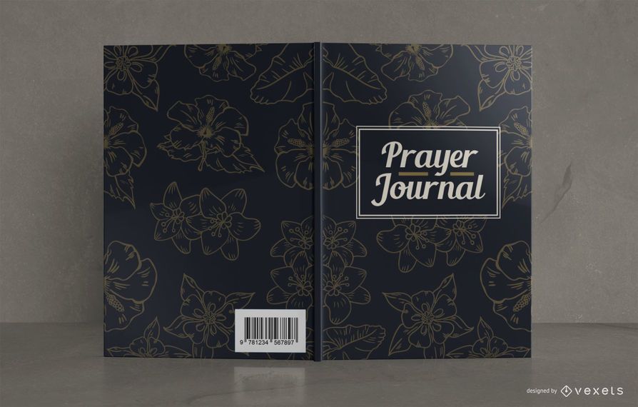 Floral Prayer Journal Book Cover Design Floral Prayer Journal Book Cover Design
