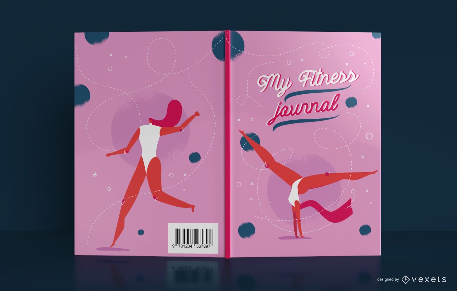 Design da capa do livro My Fitness Journal