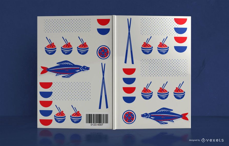 Japanese Food Book Cover Design Japanese Food Book Cover Design