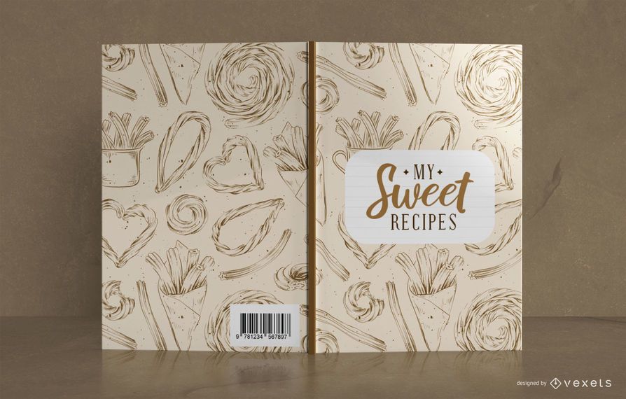 Sweet Recipe Book Cover Design Sweet Recipe Book Cover Design