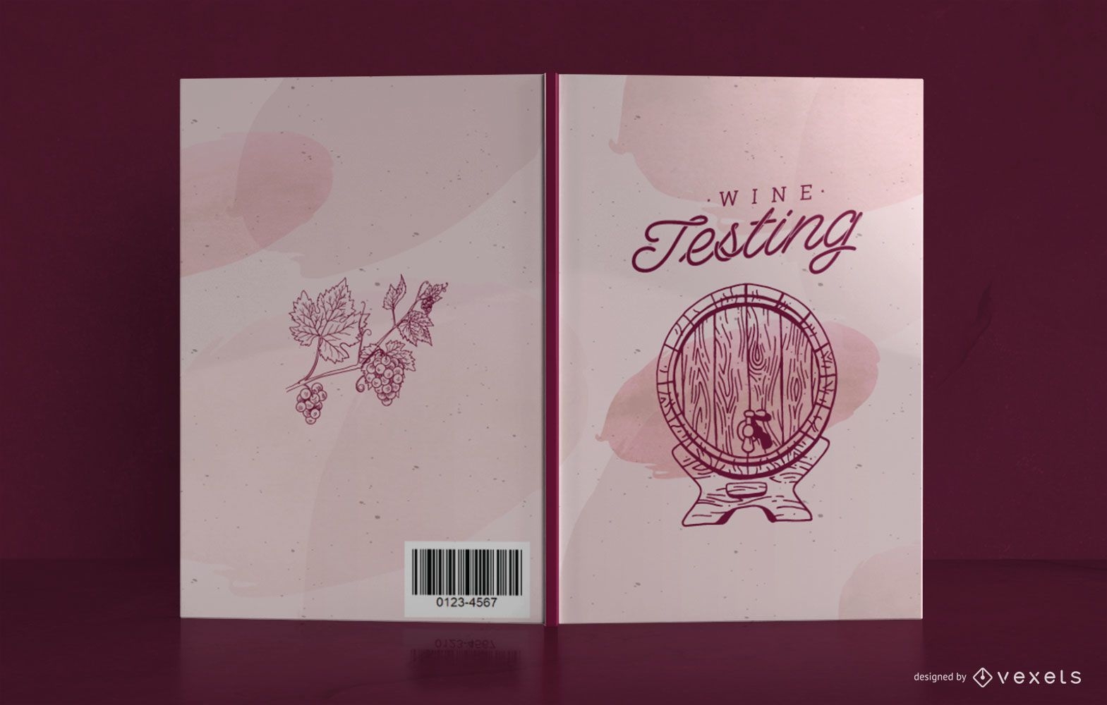 Wine Journal Book Cover Design
