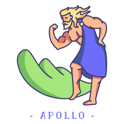 Apollo griechischer Gott PNG-Design