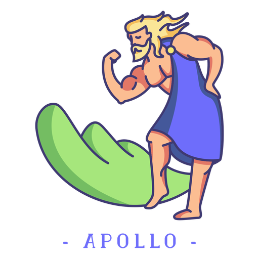 Dios griego Apolo Diseño PNG